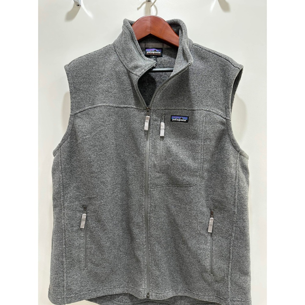 Patagonia Synchilla Fleece Vest Mens XL Gray Full Zip Jacket 23010 SP22 NKL